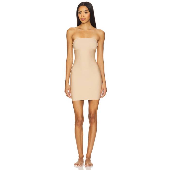 命令すること Commando 【 Two Faced Tech Control Strapless Slip Women Beige 】 テック レディース ベージュ