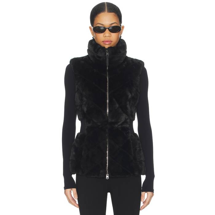 Mackage 【 Twiggy Vest Women Black 】 限りない レディース 黒いこと 黒いこと