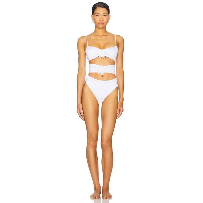 Agua Bendita 【 X Revolve Skylar One Piece Women Ivory 】 レディース 象牙色