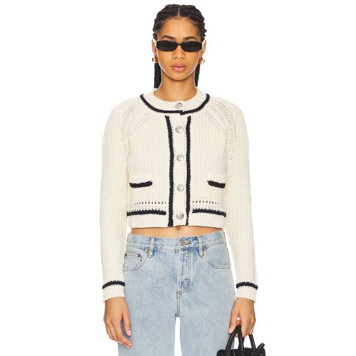 バッシュ バリウム\u0026Sh 【 Beatrice Cardigan Women Ecru 】 ジレー レディース
