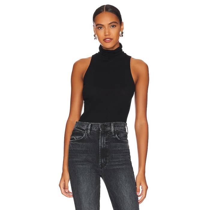 Enza Costa 【 Cashmere Halter Turtleneck Women Black 】 レディース 黒いこと 黒いこと