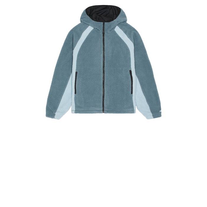 オベイ Obey 【 Alta Fleece Jacket Men Blue Multi 】 フリース Jacket ジャケット メンズ 青色 ブルー｜スニケス 25,039円
