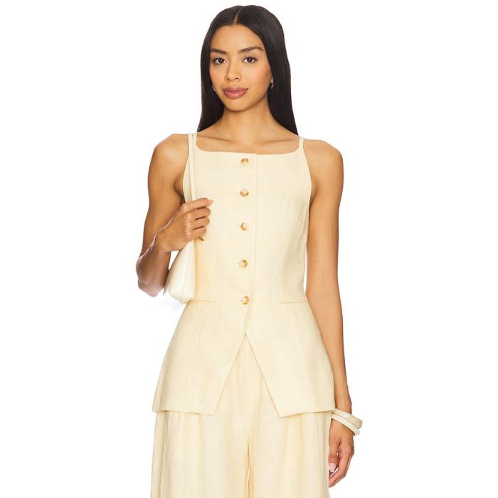 Posse 【 Nancy Gilet Women Dusty Citron 】 ジレ レディース