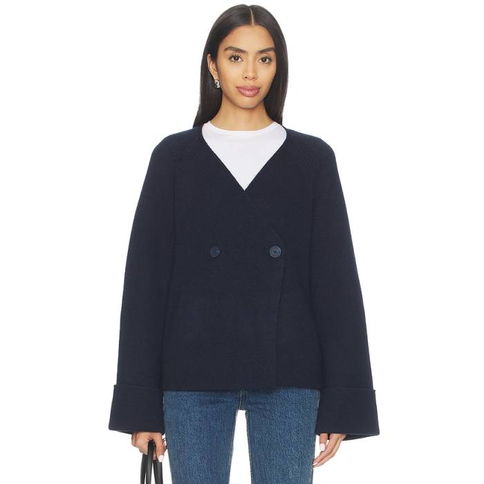 Aligne 【 Hampton Cardigan Women Navy 】 ジレー レディース 紺色 米国海軍
