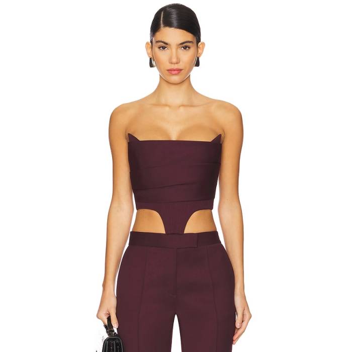 Alex Perry 【 Corset Top Women Wine 】 レディース