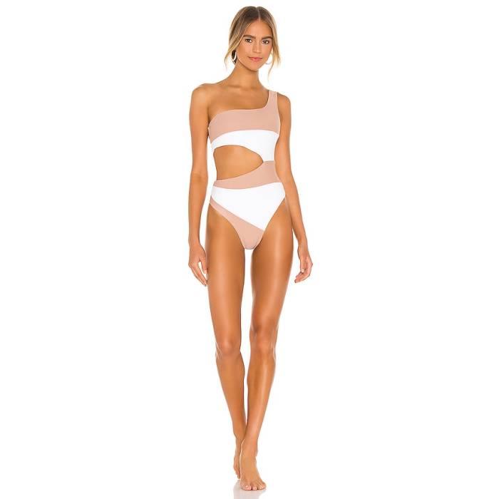 Camila Coelho 【 Rumba One Piece Women White \u0026Amp; Nude 】 レディース 白いこと 白いこと