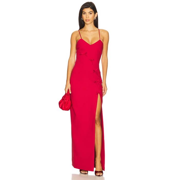 Cinq A Sept 【 Elea Gown Women Cherry Rose 】 レディース Rose サクラ色