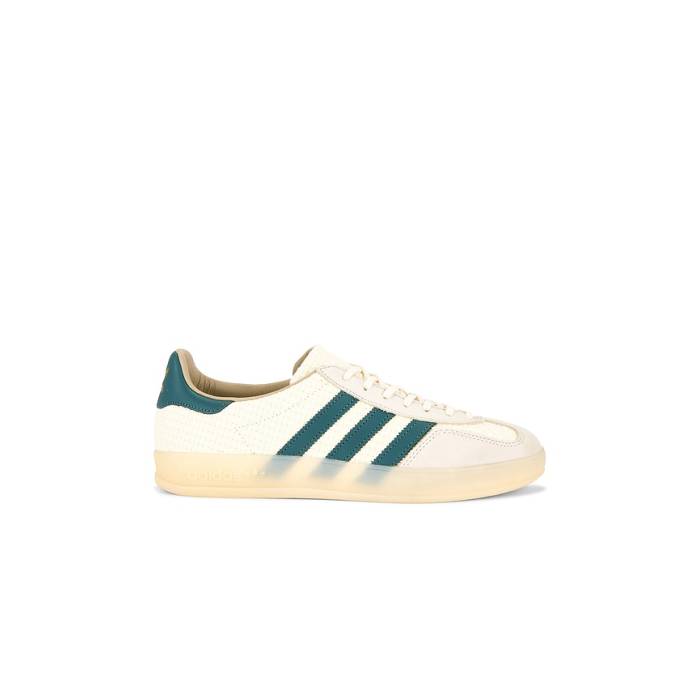 アディダス Adidas Originals 【 Gazelle Indoor Sneaker Men Cream White, Preloved Teal, \u0026Amp; Wonder White 】 ガゼル 靴 スニーカー メンズ 皮膚軟化剤 白いこと 白いこと