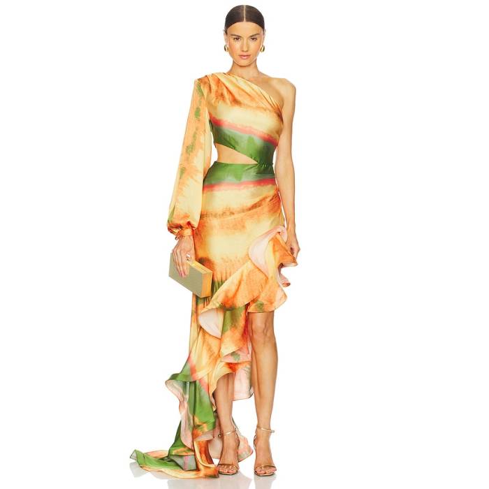 Bronx And Banco 【 Hanna Horizon Gown Women Orange Multi 】 レディース orange 橙・オレンジ色