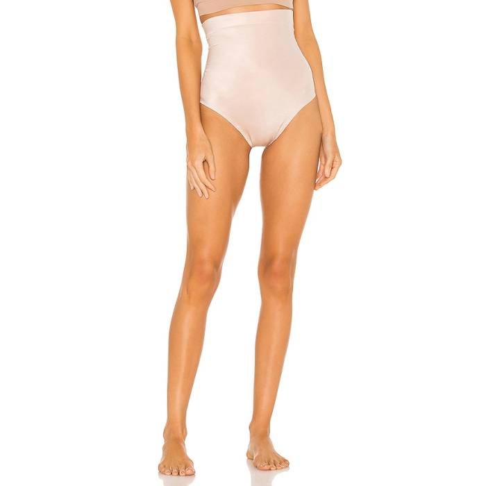 渡り間クス Spanx 【 Shapeu2122 Suit Your Fancy High-Waisted Thong Women Champagne Beige 】 背広 レディース ベージュ