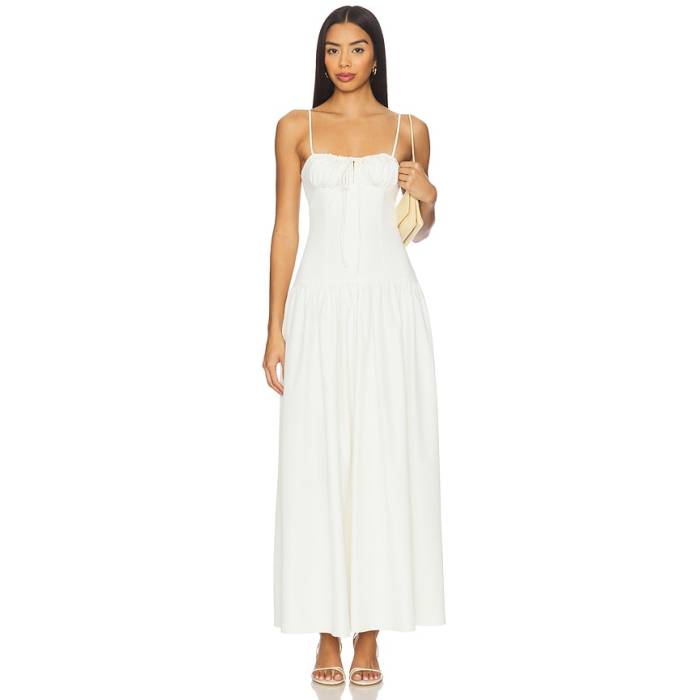 Sndys 【 Lelessa Maxi Dress Women Vanilla 】 御召しもの レディース