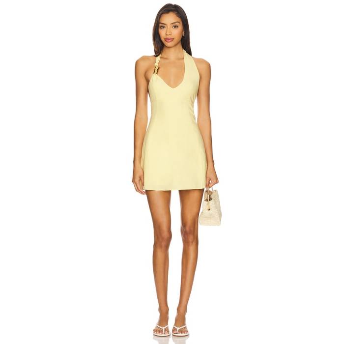 Sndys 【 Oskar Mini Dress Women Lemon 】 お召しもの レディース