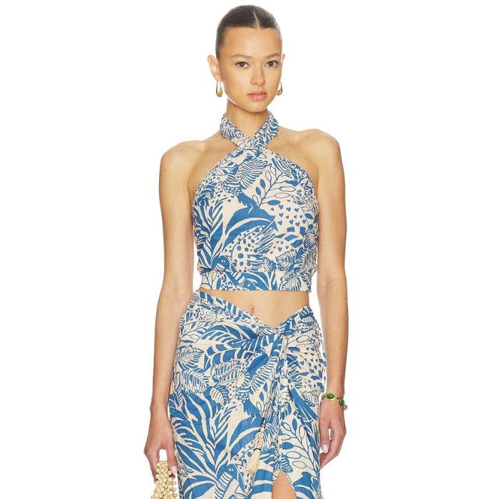 Poupette St Barth 【 Suma Top Women Blue Toucan 】 レディース 青色 ブルー｜スニケス