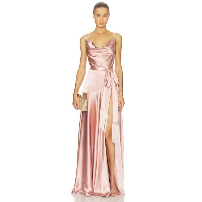 Bronx And Banco 【 Leo Maxi Dress Women Peach 】 お召しもの レディース レディースファッション-ドレス