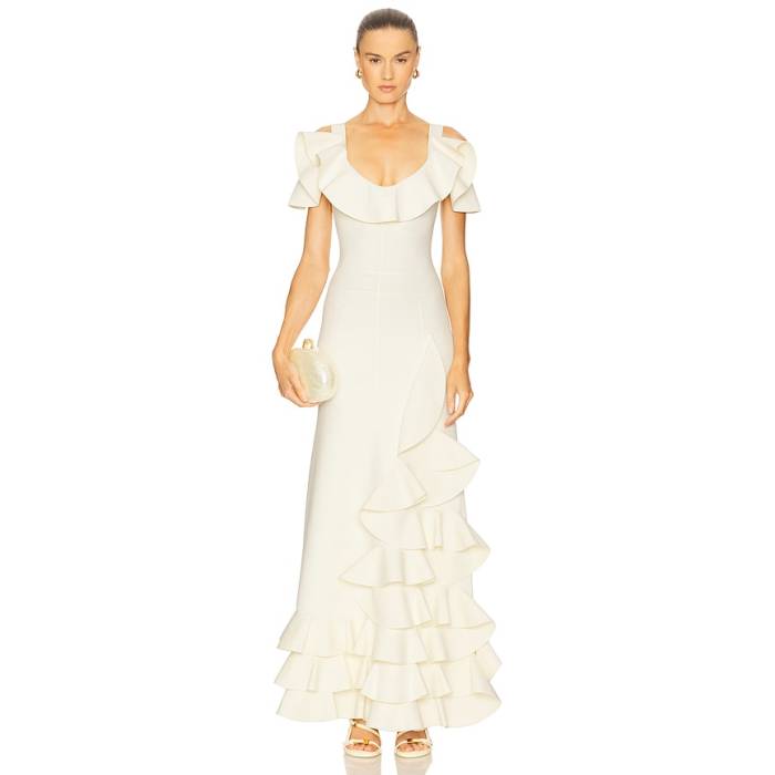 Alexis 【 Lucy Dress Women Ivory 】 御召しもの レディース 象牙色
