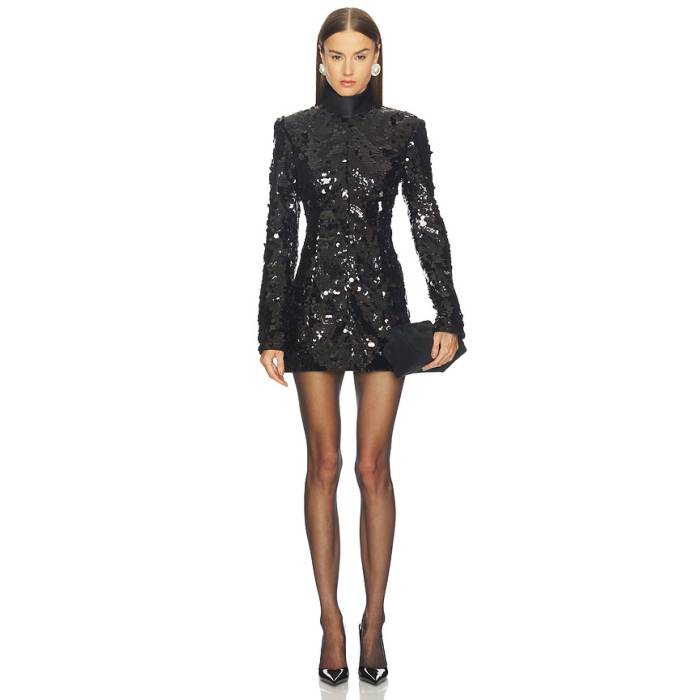 Aknvas 【 Toni Sequin Dress Women Black 】 お召しもの レディース 黒いこと 黒いこと