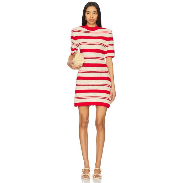 Aknvas 【 Aidan Two Toned Knit Dress Women Anemone 】 編み物 お召しもの レディース