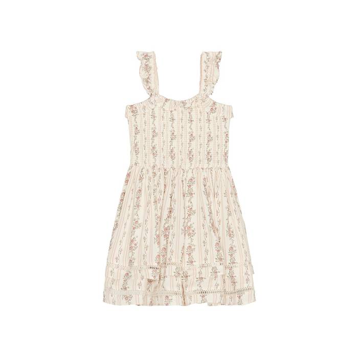 Noralee 【 Birdie Dress Girls Spring Floral Stripe 】 お召しもの お坊っちゃん キッズ Spring 発条 Stripe 縞模様