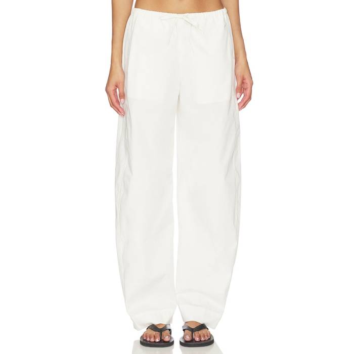 Eaves 【 Lana Barrel Leg Pant Women Off White 】 ズボン下 レディース 白いこと 白いこと