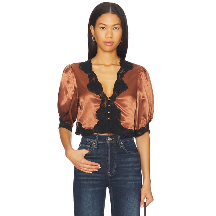 Rixo 【 Yasmin Top Women Bronze 】 レディース 銅・ブロンズ