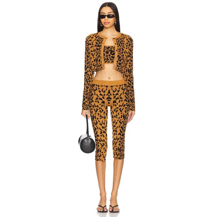 Superdown 【 Lyle Knit Set Women Leopard 】 編み物 レディース ヒョウ柄 レオパード
