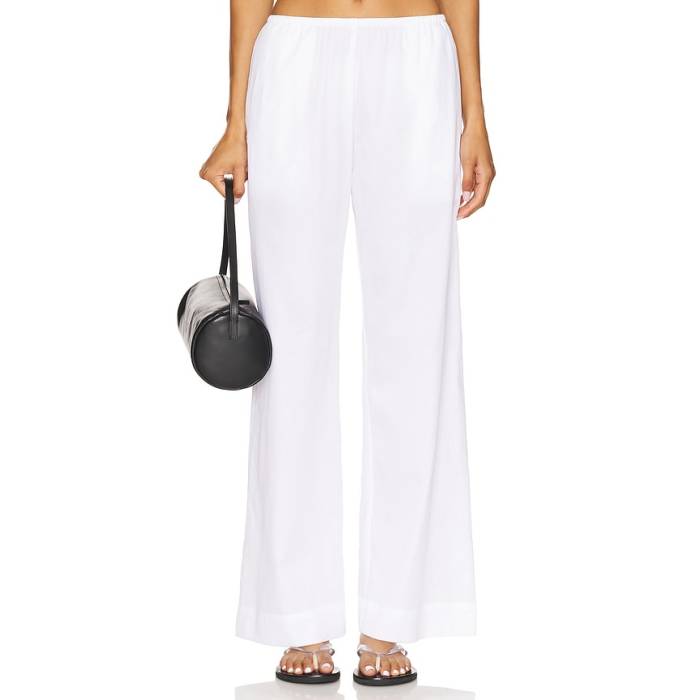 Leset 【 Yoko Pocket Pant Women White 】 ズボン下 レディース 白いこと 白いこと