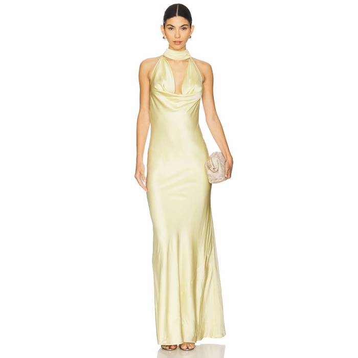 Stone Cold Fox 【 X Revolve Amelia Gown Women Butter Yellow 】 レディース yellow 黄味がかった・黄み ドレス-レディースファッション