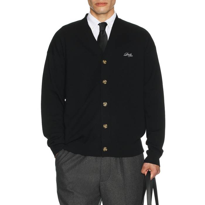 【 Le Cardigan Men Black 】 カーディガン メンズ 黒色 ブラック|スニケス
