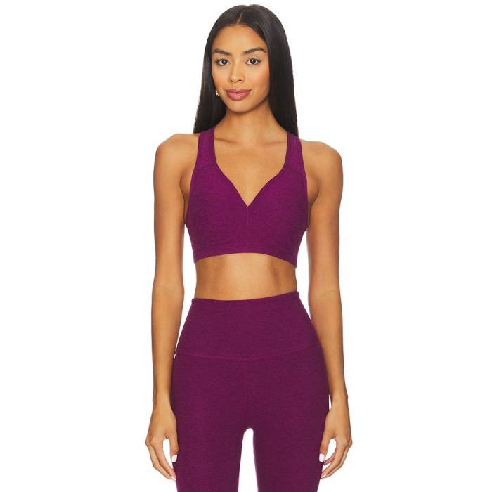 ビヨンドヨガ Beyond Yoga 【 Spacedye Lift Your Spirits Sports Bra Women Aubergine Beet 】 レディース｜スニケス