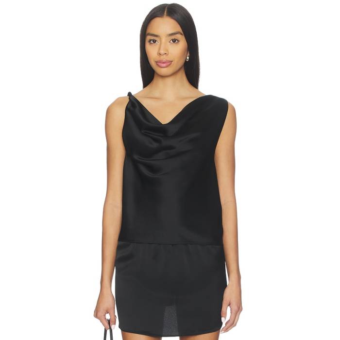 Leset 【 Barb Shell Top Women Black 】 shell 外殻 レディース 黒いこと 黒いこと