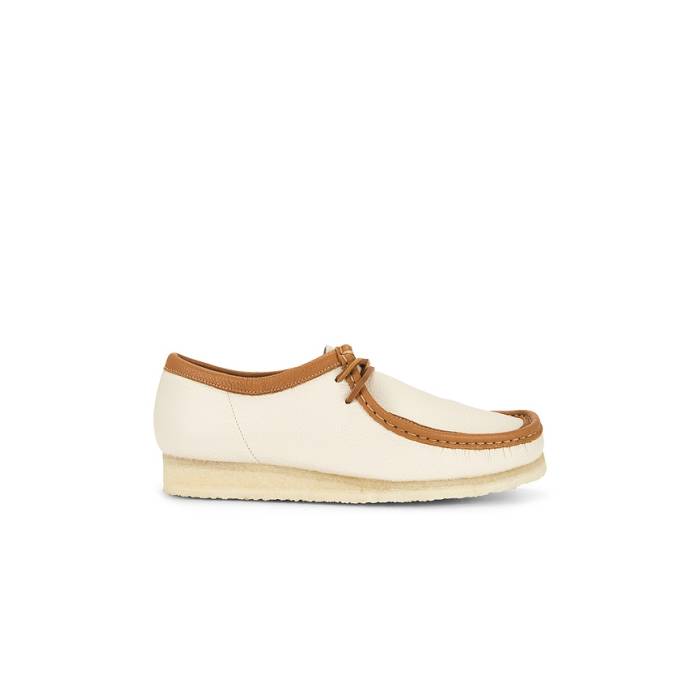 クラークス Clarks 【 Wallabee Men White Combi Lea 】 メンズ 白いこと 白いこと