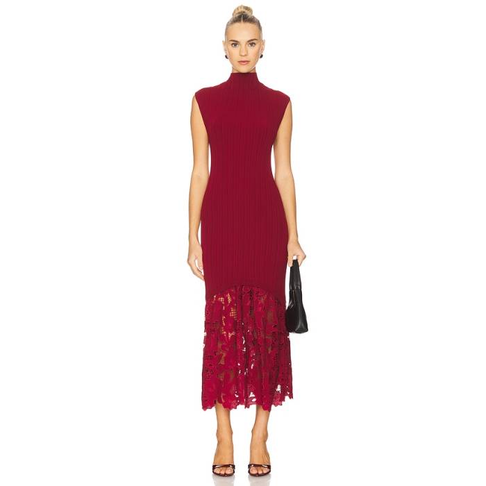 Saylor 【 Dimitra Dress Women Wine 】 お召しもの レディース