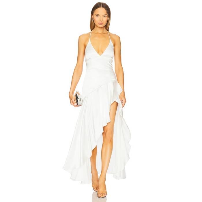バルドット Bardot 【 Sorella Halter Dress Women Orchid White 】 ドレス レディース 白色 ホワイト｜スニケス