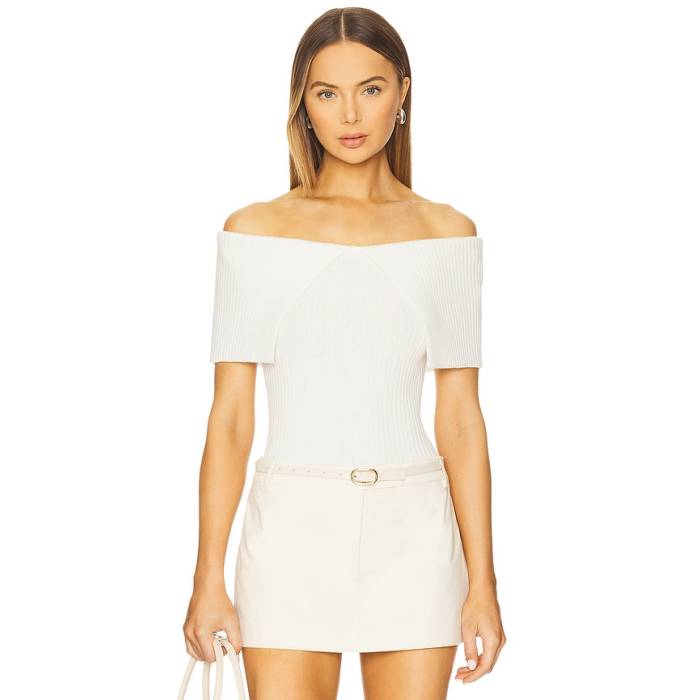 Naadam 【 Luxe Cotton Silk Top Women White 】 レディース 白いこと 白いこと