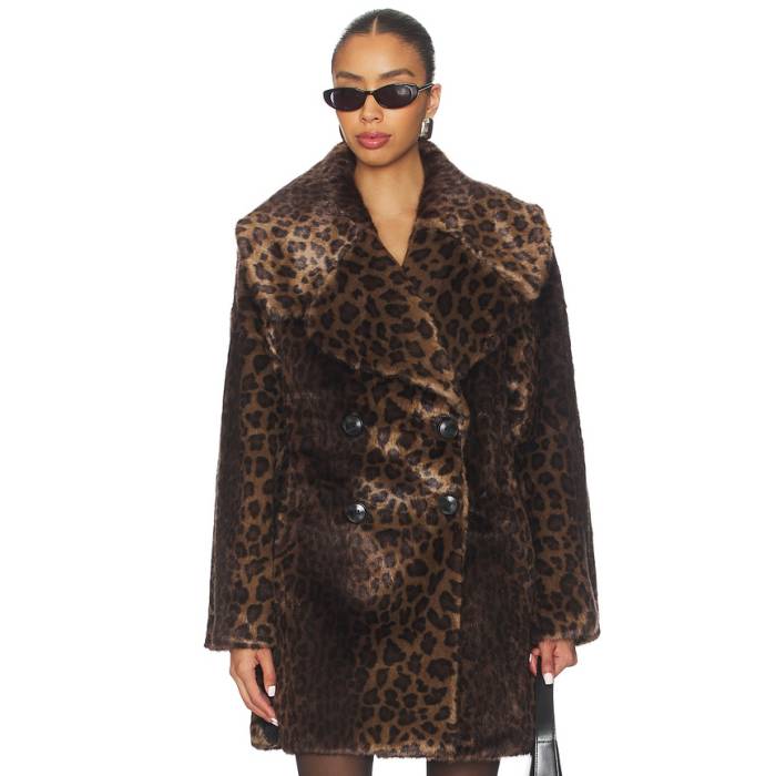 Adrienne Landau 【 Elise Coat Women Dana Cheetah 】 レディース|スニケス