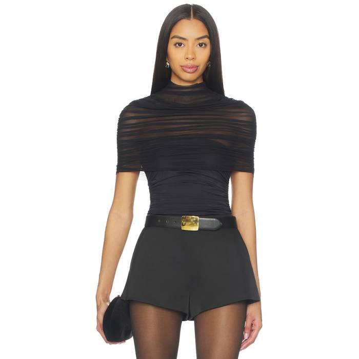 Seroya 【 Laila Top Women Black 】 レディース 黒いこと 黒いこと