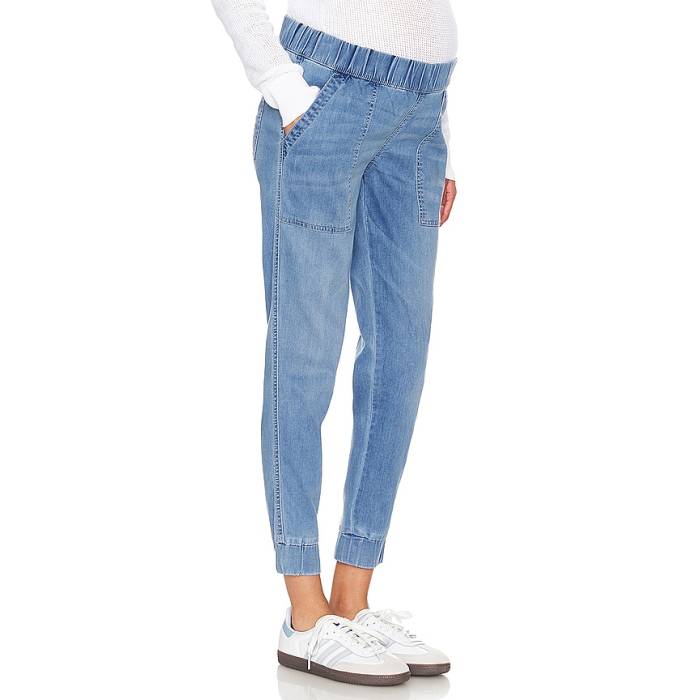 Hatch 【 Kit Maternity Denim Jogger Jeans Women Faded Indigo 】 ジーンズ ジョガーパンツ デニム レディース 藍色・インディゴ