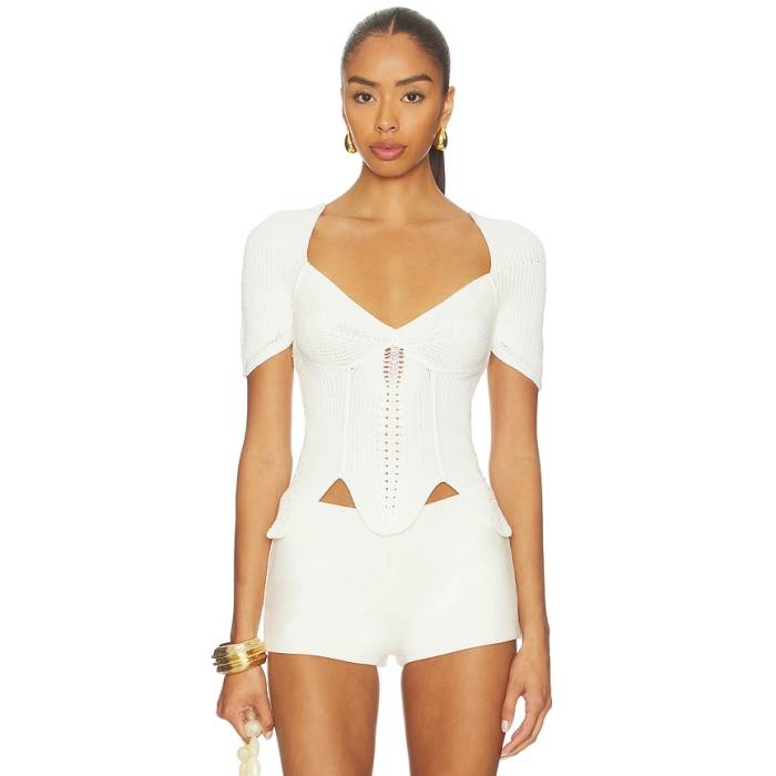 Cult Gaia 【 Eliza Top Women Off White 】 レディース 白いこと 白いこと