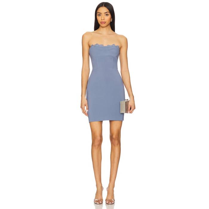 Astr The Label 【 Melani Mini Dress Women Slate Blue 】 ドレス レディース 青色 ブルー