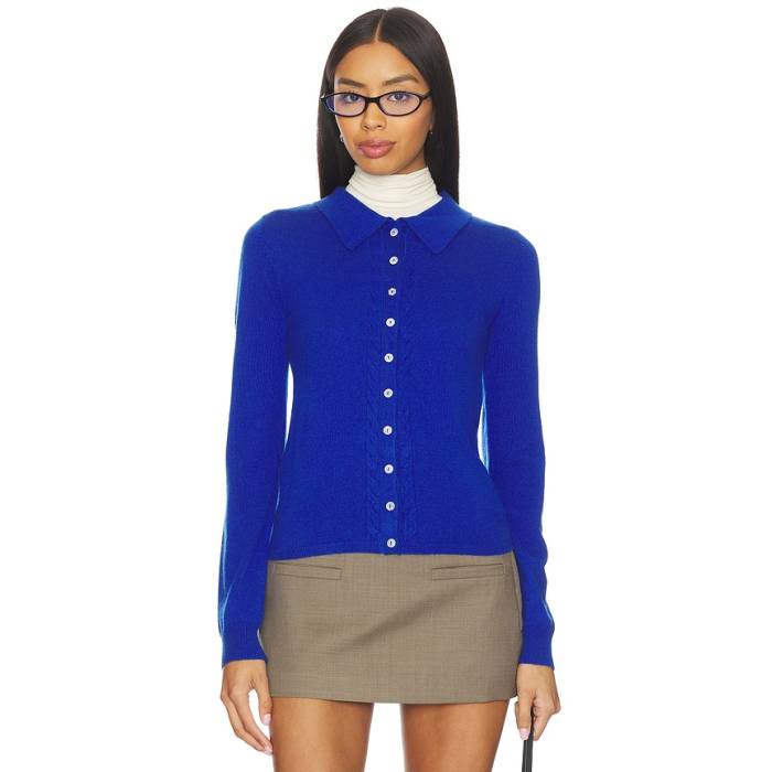 Damson Madder 【 Voula Cardigan Women Blue 】 ジレー レディース 青味 青み