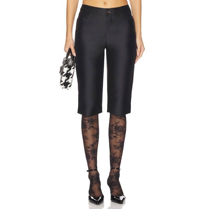 Shushu/Tong 【 Slim-Fit Pencil Pant Women Black 】 ズボン下 レディース 黒いこと 黒いこと