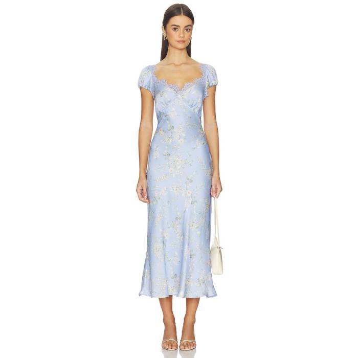 Astr The Label 【 Makaela Dress Women Blue Floral 】 ドレス レディース 青色 ブルー|スニケス
