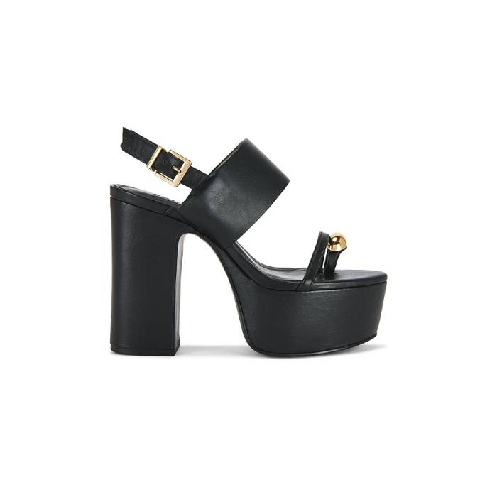 シュッツ Schutz 【 Mandy Platform Sandal Women Black 】 レディース 黒いこと 黒いこと