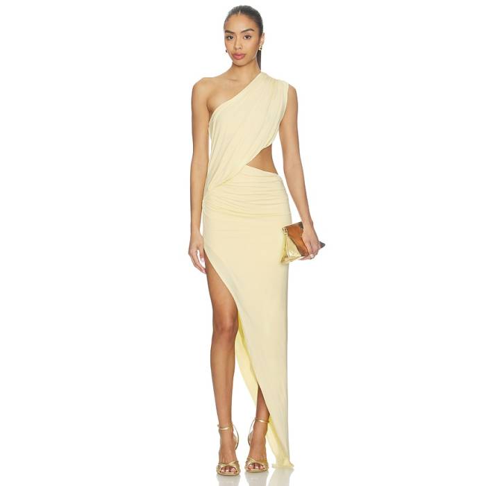 Nbd 【 Tessara Maxi Dress Women Butter Yellow 】 ドレス レディース yellow 黄色・イエロー｜スニケス