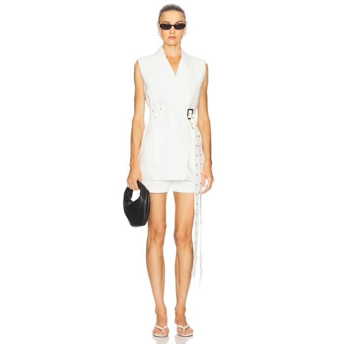 Nonchalant Label 【 Marie Vest Women White 】 限りない レディース 白いこと 白いこと