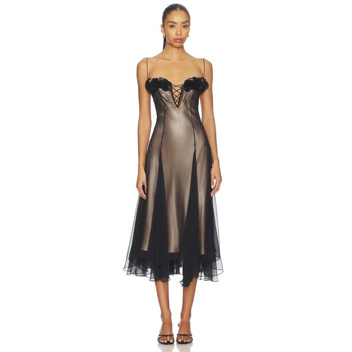 Mirror Palais 【 Valentina Dress Women Noir 】 御召しもの レディース