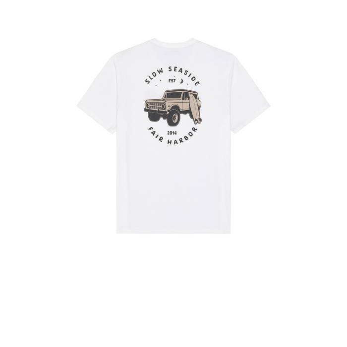 Fair Harbor 【 Kismet Graphic Tee Men White Slow Seaside Bronco 】 グラフィック プルオーバー メンズ 白いこと 白いこと