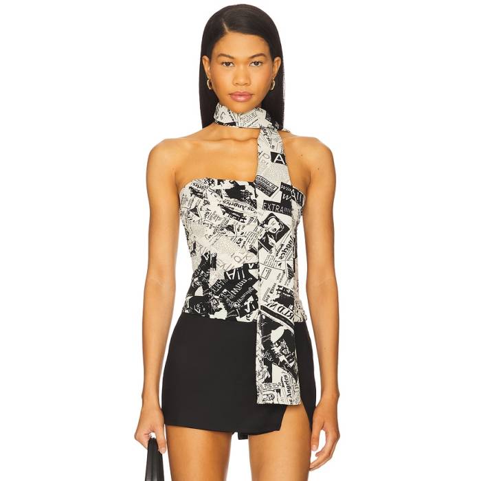 ライオネス Lioness 【 Island Bodice Top Women Newspaper 】 レディース
