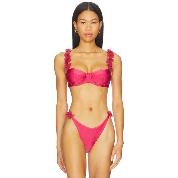Patbo 【 Sunstone Underwire Bikini Top Women Dark Pink 】 レディース pink さくら色