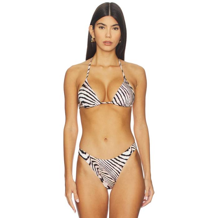 ビタミンエー Vitamin A 【 Gia Triangle Bikini Top Women Shell Stripe 】 レディース shell シェル Stripe ストライプ｜スニケス
